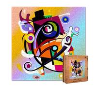 Active Puzzles - Puzzles Adultos de Madera Rompecabezas de Arte Pintores Famosos Multicolor, Cortado a Láser, Sostenible y Ecológico, Acabado Premium (Kandinsky)