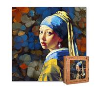 Active Puzzles - Puzzles Adultos de Madera Rompecabezas de Arte Pintores Famosos Multicolor, Cortado a Láser, Sostenible y Ecológico, Acabado Premium (Vermeer Joven)