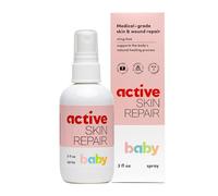 Active Skin Repair Aerosol natural, no tóxico, sin picaduras, primeros auxilios seguro para usar en dermatitis del pañal, acné del bebé, eccema, cortes, heridas, rasguños y otras irritaciones de la