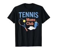 Active Tennis Moms Club Raqueta Raqueta Ball Visor Tumbler Fan Camiseta gráfica económica, Hombre, Negro, L