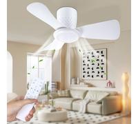activeallbrite Ventilador de Techo, 15W LED, Motor DC 20W, 6 Velocidades, Ultra silencioso, Función Verano-Invierno, Temporizador, 3 temperaturas de luz, Ø71CM.
