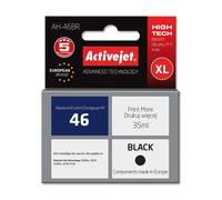 activejet AH-46BR - Tinta (Apta para HP 46 CZ637 rem), 35 ml, Color Negro