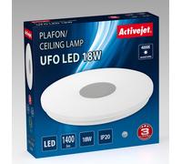 Activejet aje-ufo 18w iluminación de techo plata, blanco bombilla(s)