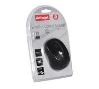 Ratón Activejet AMY-213 inalámbrico RF 1600DPI negro ambidiestro 6 botones