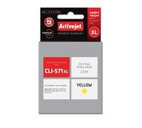 Activejet cartucho de tinta acc-571ynx (repuesto para canon cli-571y x