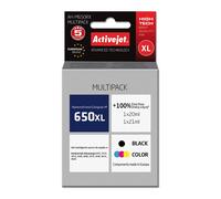 Activejet cartucho de tinta ah-m650rx (repuesto hp 650 cz101/cz102; pr