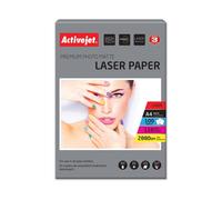 Activejet - laser premium matte photo a4 mate color blanco - papel fot