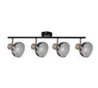 Activejet Lisa Lampara De Pared De Techo Doble Negra Y Dorada E14 Lámpara De Pared Para Sala De Estar