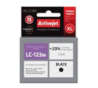 Activejet tinta ab-123bn (reemplazo de brother lc123bk/121bk; supreme;