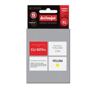 Activejet tinta acc-551yn (canon cli-551y de repuesto; suprema; 15 ml;