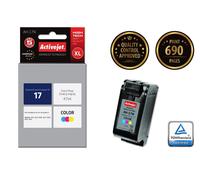 Activejet tinta ah-17n (repuesto hp 17 c6625a; supreme; 47 ml; color)