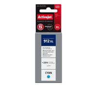 Activejet tinta ah-912crx para impresoras hp, recambio hp 912xl 3yl81ae; premium; 990 páginas; azul
