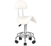 Activeshop 6001 - Taburete cosmético, color blanco
