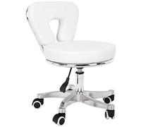 Activeshop Taburete cosmético para pedikure 9266 blanco