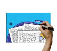 Actividad Busca y Encuentra | Juego Interactivo Preescolar De Colorear Y | Bloc de Pegatinas para Niños | para Hogar Escuela Infantil Guardería Viaje y Dormitorio