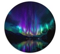 Actividad de tormentas solares, Aurora Boreal, Rompecabezas Sostenibles Estampados para Adultos De Madera De 1000pcs (67.5x67.5cm)