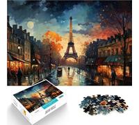 Actividad Familiar París al Atardecer Rompecabezas para Adultos de 1000 Piezas 26x38cm Decoración artística del hogar