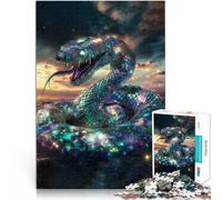 Actividad Familiar Serpiente Cósmica Rompecabezas de 1000 Piezas para Adultos 26x38cm Juego Educativo para cumpleaños y Navidad. para Mayores de 14 años
