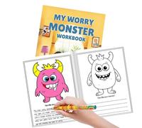 Actividades Para Niños Preocupaciones Por Los Monstruos Cuaderno De Ejercicios Para Colorear Y Dibujar Emocionalmente Páginas De Expresión Creativa Para Practicar El Pensamiento Consciente Diario
