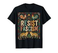 Activista de protesta política por los Derechos Humanos resiste el fascismo Camiseta gráfica económica