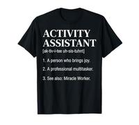 Activity Assistant Definition Funny Job Title Miracle Worker Camiseta