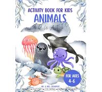 Activity Book For Kids: Aquatic Animals: Creativity Boosting Notebook for 4-6 Toddlers