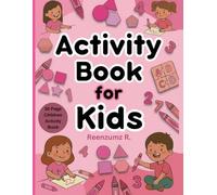 Activity Book - Perfectly Pink: 50 Single Sided Page Activity Book-Mazes, Word Search, Alphabet, Counting, Matching Games, Positive Affirmation ... Drawing, Spelling (Activity Books for Kids)