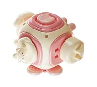 Activity Box Cube - Bunny Design Cube Toy, Six Sided Interactive Learning Game, Educational Assembly Play Device | Early Childhood Development Cognitive Skills Travel Floor Playroom Kindergartens