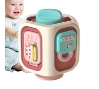 Activity Cube for Baby, ABS Travel Sensory Toys, Learning Development Interactive Fine Motor Toy, Educational Busy Cube for Toddler, Boys, Girls, Kids Stimulation, 3.15x3.15x3.94 in