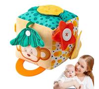 Activity Cube | Soft Busy Cube Tissue Box Toy, Travel Toys, Intelligence Development to Offer A Stimulating Early Education Experi Tissue Box for Thanksgiving, Early Education