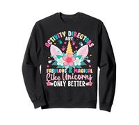 Activity Director Unicorn Graphic Appreciation Sudadera