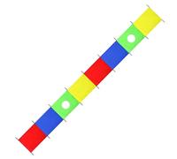 Activity Parachute, Fitness Game Mat, Gymnastics Training Toy, Reinforced Nylon Material Secure Grip Handles Red Blue for Team Outdoor Play Events 212.6x35.43x0.39 inches