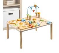 Activity Table, Learning Station, 15.55x11.61x12.99in Educational, Shape Sorter Maze, Multi-Skill Development Game, Interactive Playset for Boys, Girls, Kids, Preschool, Daycare Use