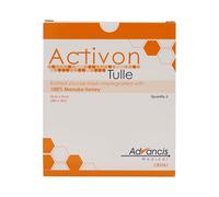 ACTIVON TUL - 5CM X 5CM DE PUNTO VISCOSA MALLA ADEREZO IMPREGNADO CON 100% MIEL DE MANUKA (5CMX 5CM) X 5 - 5 VENDAJES
