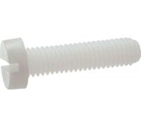 ACTON Vis tête cylindrique fendue - Nylon 6.6 8x40 mm - Boîte de 100 - Vis, pointes, boulons