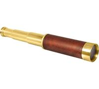 Actopus 25x30 One Eye Telescope Pirate Binoculars Monoculars Brass Spyglass Monocular Scope Gold Color Ring by