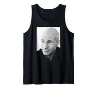 Actor de Star Trek Capitán Jean Luc Picard Patrick Stewart 1988 Camiseta sin Mangas