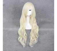 Actores de MekakuCity Kozakura Mari peluca de pelo sintético resistente al calor rubio rizado largo para mujeres anime pelucas de cosplay universal rubio