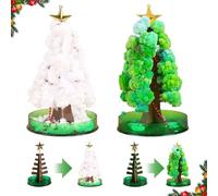 ACTOYS Árbol de Navidad Mágico, 2 Arbol Magic Growing Christmas Tree, Arbol Magico Sakura de Navidad, Navidad Magico Papel, DIY Árbol de Navidad de Cristal (C)