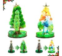 ACTOYS Árbol de Navidad Mágico, 2 Arbol Magic Growing Christmas Tree, Arbol Magico Sakura de Navidad, Navidad Magico Papel, DIY Árbol de Navidad de Cristal (A)