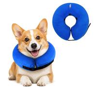 ACTOYS Collar Isabelino Perro, Collar Isabelino Perro Grande, Collar Isabelino Inflable, Collar Isabelino Hinchable, para Protección Postoperatoria Cabeza, Tórax y Abdomen (Azul, L)
