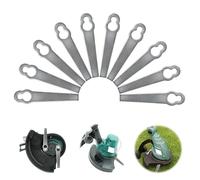 ACTOYS Cuchillas para Cortacésped, 10 Piezas Cuchillas Para Desbrozadora, Cuchillas Cortacesped Metalicas, Cuchillas de Repuesto para Desbrozadora, Accesorios Desbrozadora para Jardines, Césped