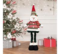 ACTOYS Elfo Travieso Retractil, 21 in, Elfos Traviesos Grande, Reno Navidad, Papá Noel, Muñeca de Neve Navideños Retráctiles, Elfos Extensibles, 2025 Navidad Decoración, para Hogar, Restaurante (E2)