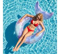 ACTOYS Flotadores Piscina Adultos, Grande Flotador Hinchable Redondo Piscina, Anillo de Natación, Hinchables para Sirena, Piscina de Verano y Juguetes de Playa, Juguetes Piscina (A1, 110#)