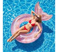 ACTOYS Flotadores Piscina Adultos, Grande Flotador Hinchable Redondo Piscina, Anillo de Natación, Hinchables para Sirena, Piscina de Verano y Juguetes de Playa, Juguetes Piscina (A2, 110#)