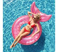 ACTOYS Flotadores Piscina Adultos, Grande Flotador Hinchable Redondo Piscina, Anillo de Natación, Hinchables para Sirena, Piscina de Verano y Juguetes de Playa, Juguetes Piscina (B1, 100#)