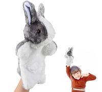 ACTOYS Marionetas de Mano para Niños, Conejo de Pascua, Marioneta de Mano de Conejo, Marionetas de Mano Adecuado para Libros Infantiles (Conejo Gris)