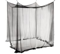 ACTOYS Mosquitera para Cama XXL, Mosquitera para Viajes al Aire Libre, Mosquitera para Cama Doble, Cama Individual, Dosel Rectangular, Cama con Mosquitos (Negro-2 Puerta)