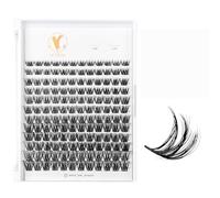 ACTROL ACT-A - Pestañas individuales en racimo de 0.05 0.315 a 0.632 pulgadas, mezcla de rizos D, pestañas naturales y atrevidas, extensiones de pestañas reutilizables para un aspecto personalizado