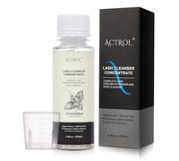 ACTROL Champú concentrado de pestañas de 100 ml, limpiador concentrado sin perfume, champú espumoso natural para extensiones de pestañas con cuidado del hogar, hace botellas de 60 ml